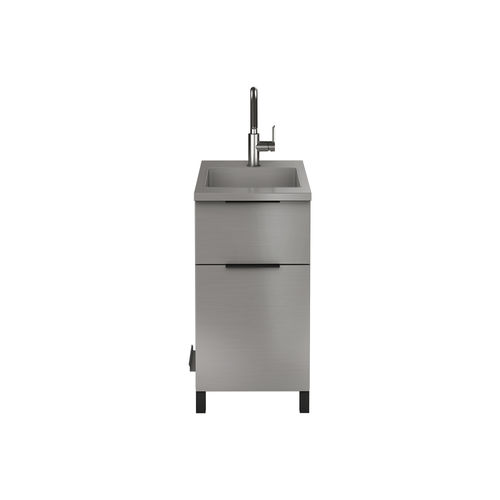 Meuble évier en acier inox - ESSENCE HR-ESSB18-N - JULIEN - sur pieds / pour jardin / résidentiel