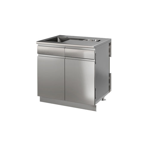 Meuble évier en acier inox - DISTINCTION HROK-SSJ7-800207 - JULIEN - sur pieds / pour jardin / pour bar