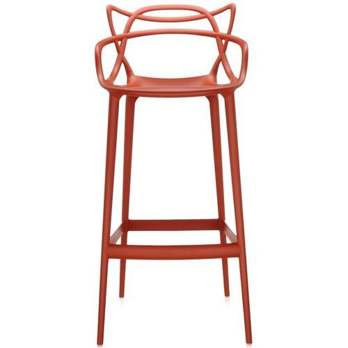 Chaise de bar contemporaine - MASTERS - Kartell - d'extérieur / d'intérieur / en thermoplastique
