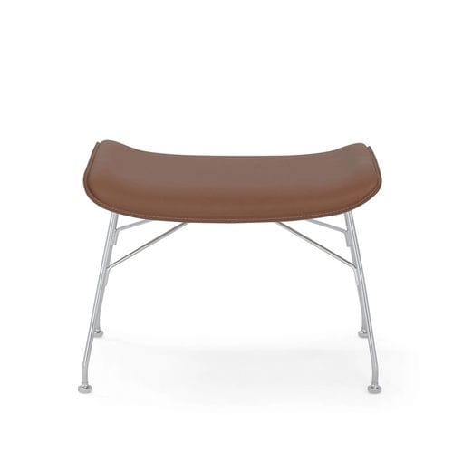 Repose-pied contemporain - S/WOOD  - Kartell - en cuir / en hêtre / en frêne