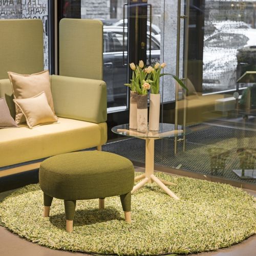 Tapis contemporain - TEKLA - KASTHALL - uni / en laine / en lin