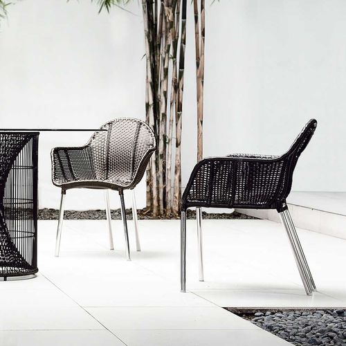 Chaise contemporaine - MARCEL - Kenneth Cobonpue - d'extérieur / en aluminium / en polyéthylène