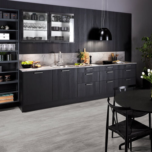 Cuisine en mélaminé - ONE - HTH Køkkener - contemporaine / en bois massif / en granite