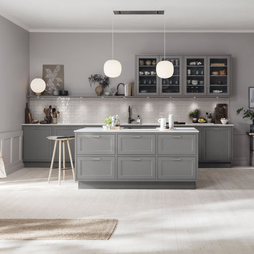 Cuisine en MDF - ART - HTH Køkkener - contemporaine / en bois massif / en granite