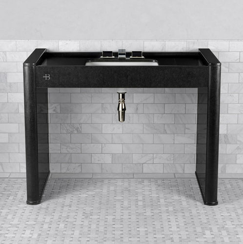 Console pour lavabo en céramique - LB 6342 BK - LEFROY BROOKS - en granite