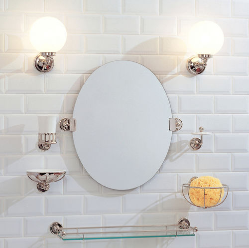 Miroir de salle de bain mural - LB 4961 - LEFROY BROOKS - contemporain / ovale / en chrome
