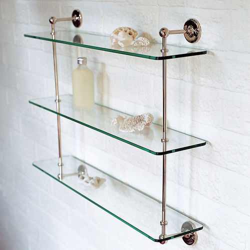 Étagère murale - LB 4518 - LEFROY BROOKS - contemporaine / en métal chromé / en verre