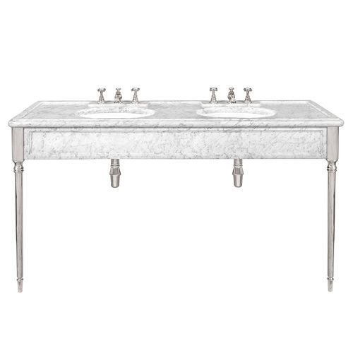 Console pour lavabo en laiton - LB 6434 WH - LEFROY BROOKS - en céramique / en marbre