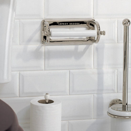 Porte-rouleau WC mural - LB 4500 - LEFROY BROOKS - en métal chromé / en céramique / professionnel