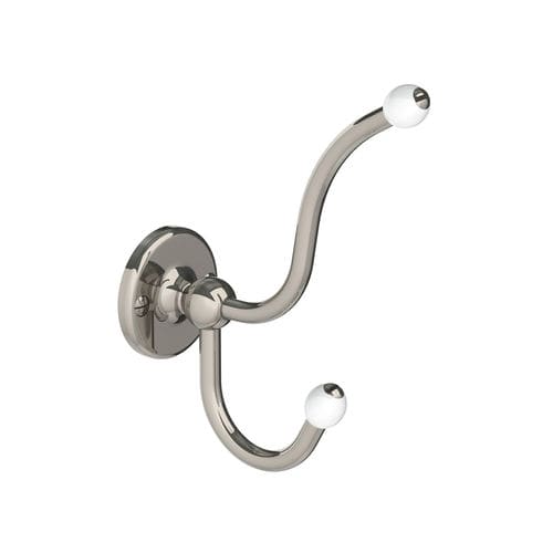 Patère contemporaine - LB 4511 - LEFROY BROOKS - en métal chromé / en laiton / double