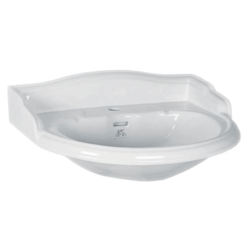 Vasque suspendue - LB 7501 - LEFROY BROOKS - en céramique / demi-ronde / 1 trou