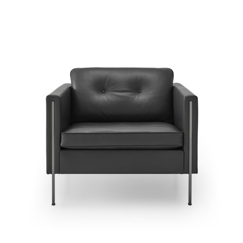 Fauteuil de style - ANDY - Ligne Roset - en cuir / en tissu / mousse polyéther