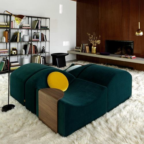 Banquette modulable - ASMARA - Ligne Roset - haute / design / en tissu