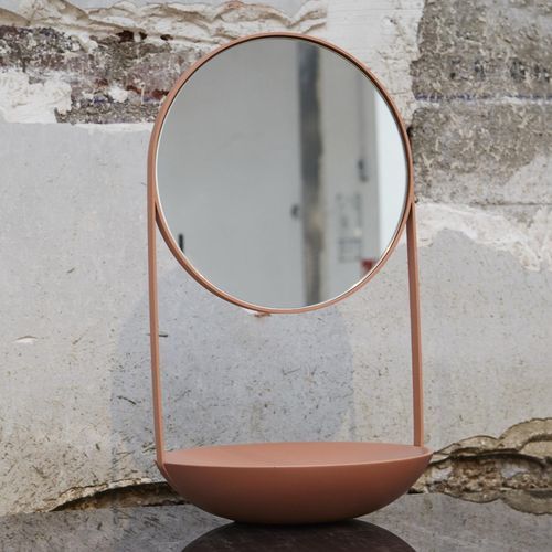 Psyché - NIMBE - Ligne Roset - contemporain / rond / en acier laqué
