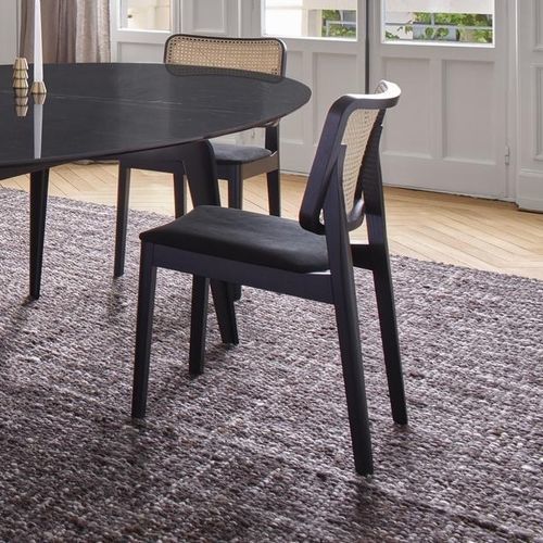 Chaise contemporaine - TAMBOUR - Ligne Roset - d'intérieur / en tissu / en rotin