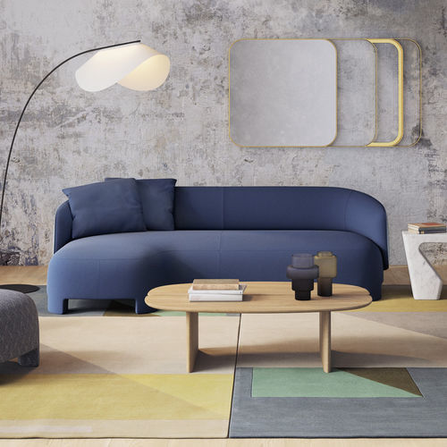 Canapé d'angle - TARU - Ligne Roset - contemporain / en tissu / en cuir
