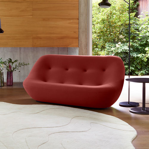Canapé contemporain - BONNIE - Ligne Roset - en tissu / en cuir / avec revêtement amovible