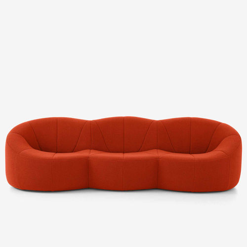 Canapé contemporain - PUMPKIN  - Ligne Roset - en tissu / en mousse de polyuréthane / en cuir