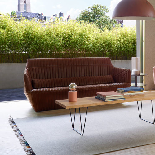 Canapé design - FACETT - Ligne Roset - en tissu / en mousse / en cuir