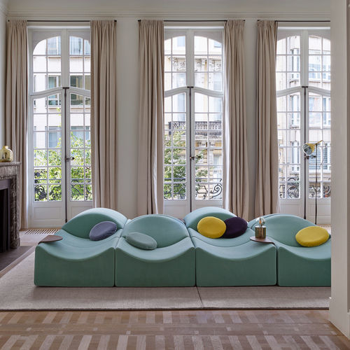 Canapé modulable - ASMARA  - Ligne Roset - design / en tissu / en mousse