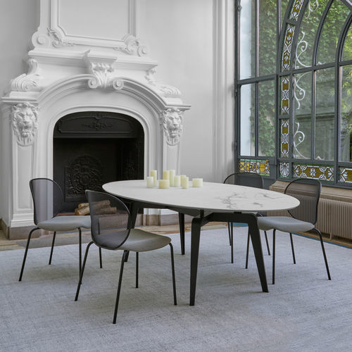 Chaise design - UNBEAUMATIN - Ligne Roset - d'intérieur / d'extérieur / en tissu