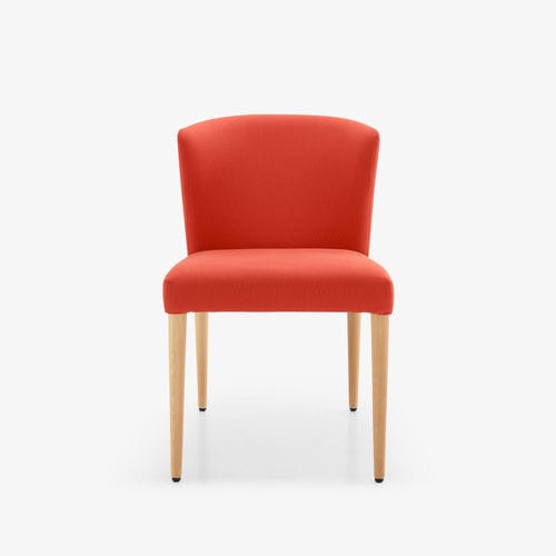 Chaise de salle à manger contemporaine - CIRCO / CIRCA - Ligne Roset - d'intérieur / en tissu / avec piètement en hêtre