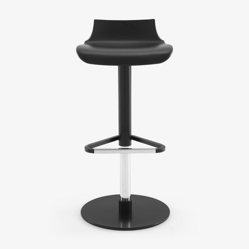 Tabouret de bar contemporain - PETROS - Ligne Roset - en polyuréthane / avec piètement en métal / piètement central