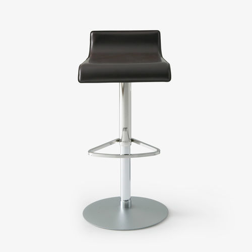 Tabouret de bar contemporain - PAM - Ligne Roset - en hêtre / en PMMA / avec piètement en métal chromé