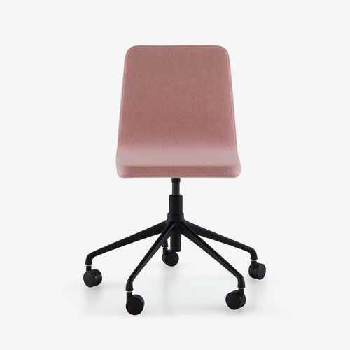 Chaise de bureau contemporaine - VIK - Ligne Roset - d'intérieur / en tissu / avec piètement en aluminium poli