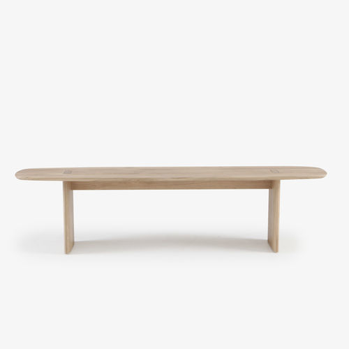 Banc contemporain - INTERVALLE - Ligne Roset - en bois massif / sans dossier / sans accoudoirs