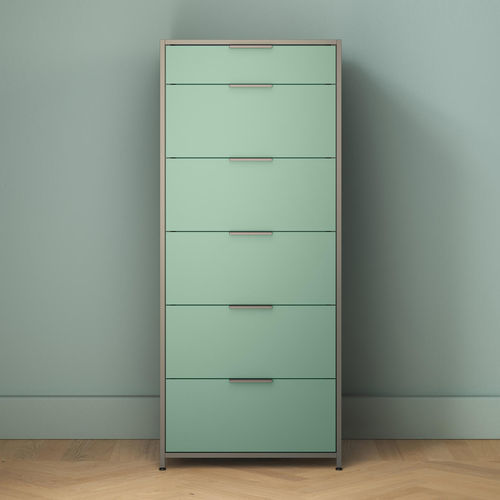 Chiffonnier contemporain - DITA - Ligne Roset - en aluminium / en acajou / en bois laqué