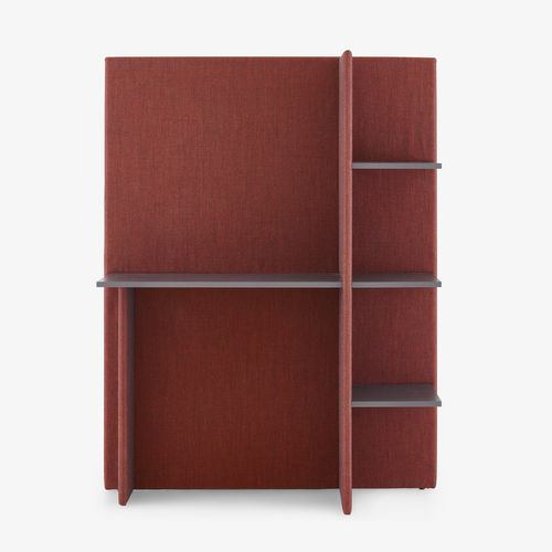 Bureau pour open space - SOFTWALL - Ligne Roset - sur pied / design original / en cuir