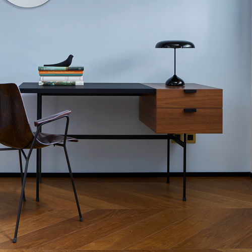 Bureau sur pied - TANIS - Ligne Roset - contemporain / en noyer / en stratifié