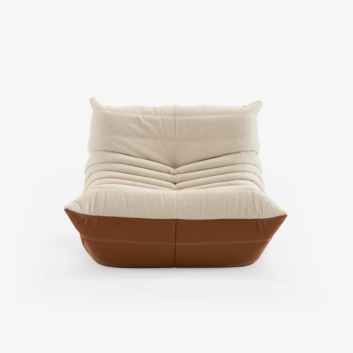 Chauffeuse contemporaine - TOGO BOSS - Ligne Roset - en cuir / en mousse / en mousse de polyuréthane