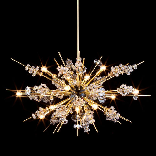 Lustre contemporain - MET AUDITORIUM 6660-L-16 - J. & L. LOBMEYR - en cristal / en laiton / à incandescence