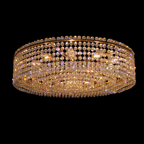 Plafonnier classique - LANGENZERSDORFER 6429-B-11 - J. & L. LOBMEYR - rond / en cristal Swarovski® / en laiton