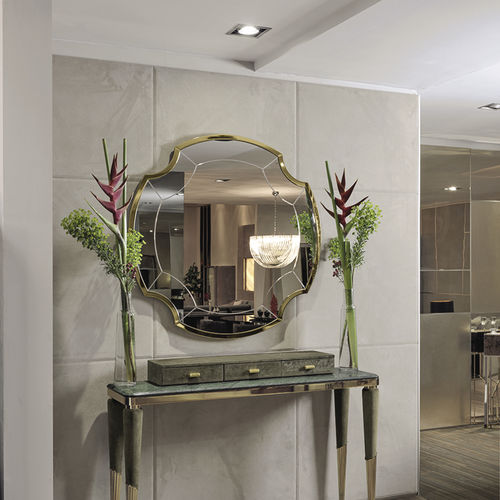 Miroir mural - GRAYDON  - LONGHI S.p.a. - contemporain / en métal / doré