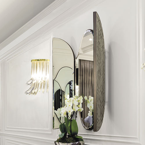 Miroir mural - MIRAGE  - LONGHI S.p.a. - contemporain / ovale / en métal
