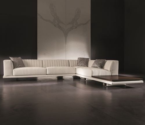 Canapé modulable - YOUNG - LONGHI S.p.a. - contemporain / en tissu / en cuir