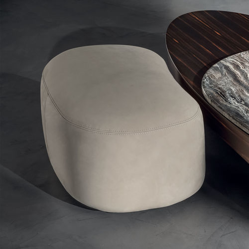 Pouf contemporain - GREGG - LONGHI S.p.a. - en tissu / en cuir / autres formes