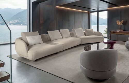Canapé modulable - Aston - LONGHI S.p.a. - contemporain / de salon / pour intérieur