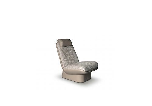 Fauteuil contemporain - Siri - LONGHI S.p.a. - en cuir / en acier / en mousse de polyuréthane