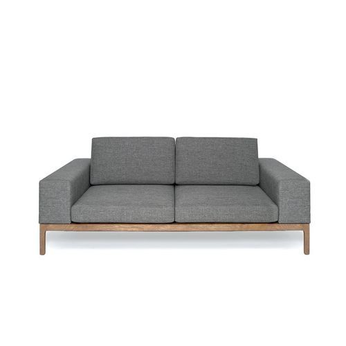 Canapé contemporain - GARDEN - LONGHI S.p.a. - pour extérieur / en tissu déperlant / en bois