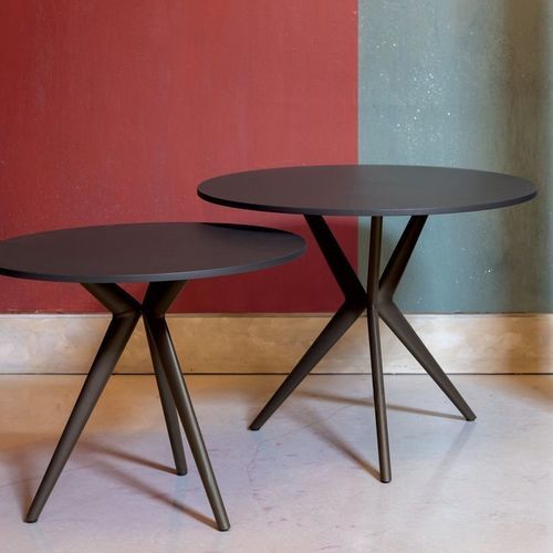 Table basse moderne - URBAN - LONGHI S.p.a. - aluminium / avec piètement en aluminium / ronde