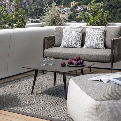 Table d'appoint contemporaine - URBAN SMALL - LONGHI S.p.a. - aluminium / en HPL / avec piètement en aluminium