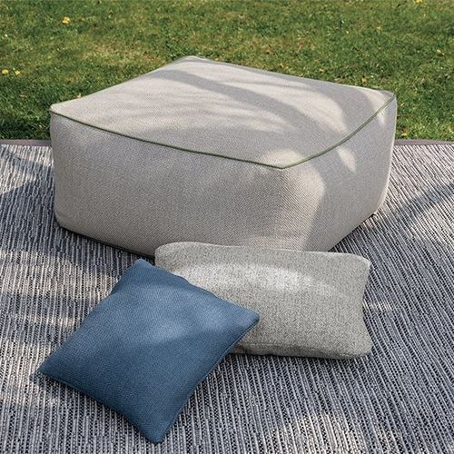 Pouf moderne - SOFT - LONGHI S.p.a. - en tissu / en textile résistant à l'eau / en fibre de polyester