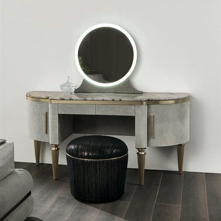 Coiffeuse moderne - DAME - LONGHI S.p.a. - en métal / en cuir / en marbre