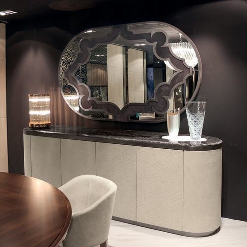 Miroir mural - BYRON - LONGHI S.p.a. - professionnel / contemporain / ovale
