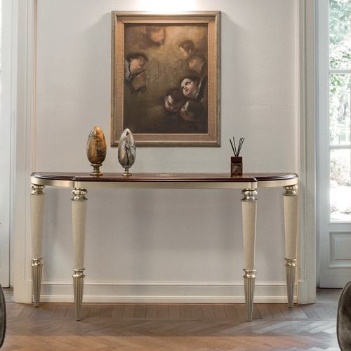 Table d'appoint de style Régence - LAURIE - LONGHI S.p.a. - en ébène / avec piètement en métal / avec piètement en marbre