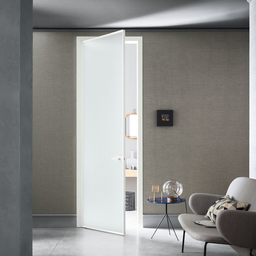 Porte d'intérieur - L7 Large - Lualdi - en bois / en verre / en aluminium